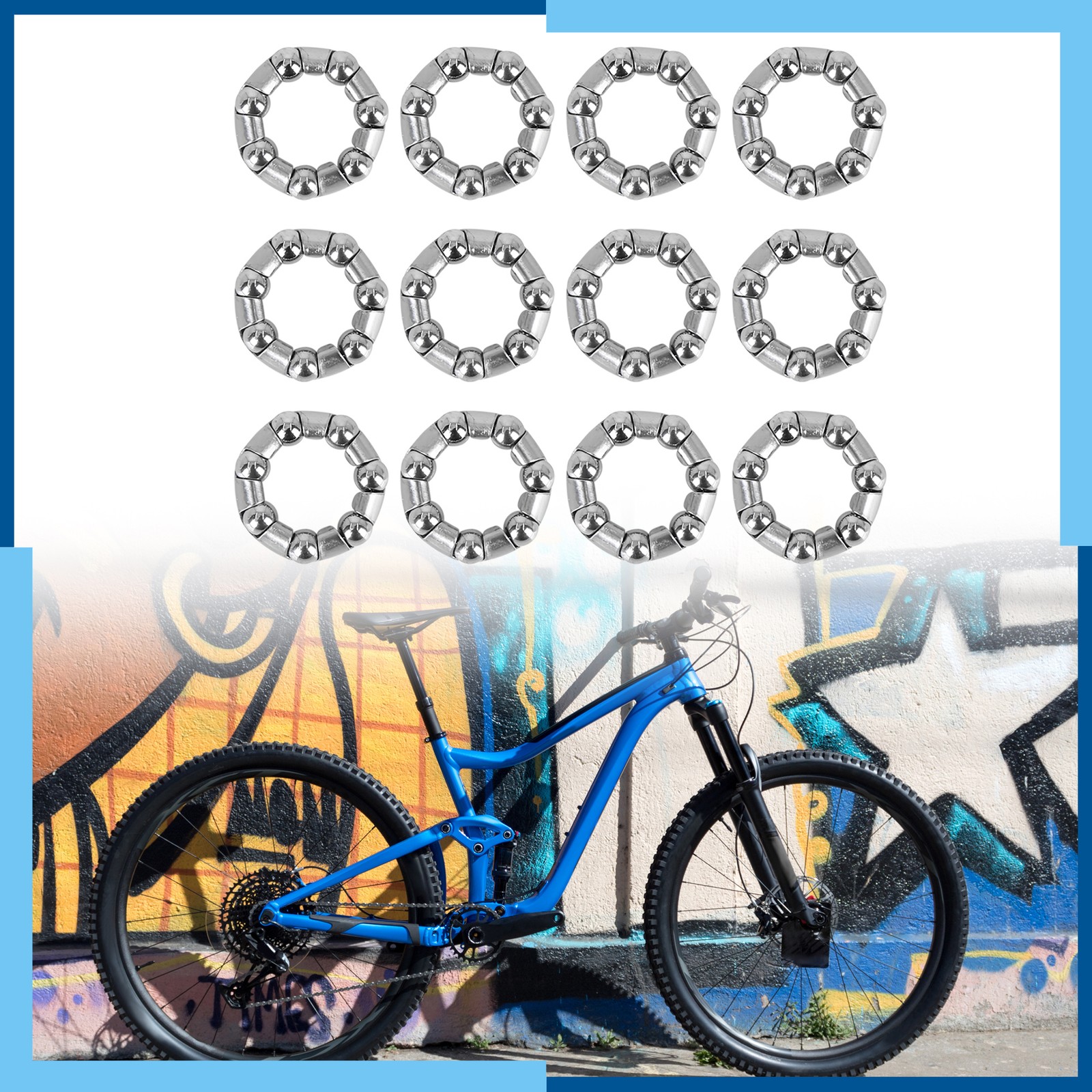 Universal Pack(12) Bike Ball Bearing Cages Crank Bearings Wheel Bearing Retainer