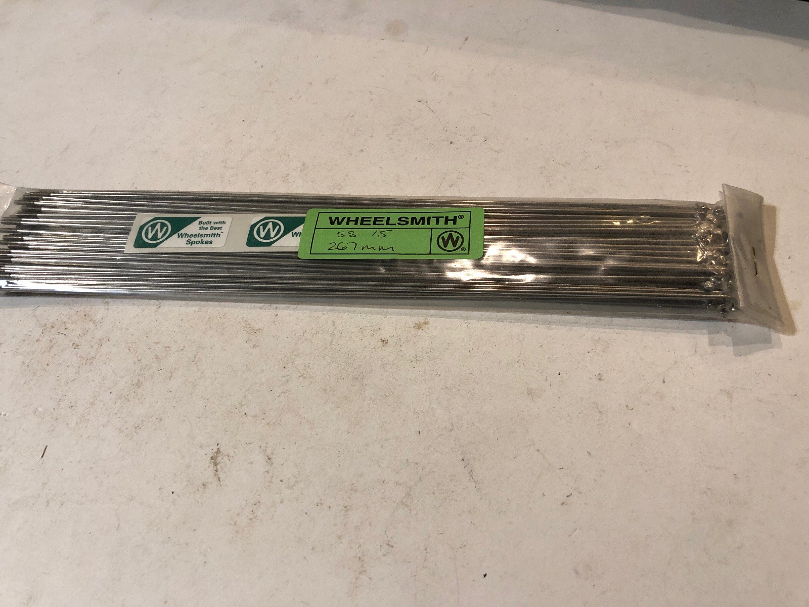 Wheelsmith SS15-267mm Silver spokes Pack Of 50
