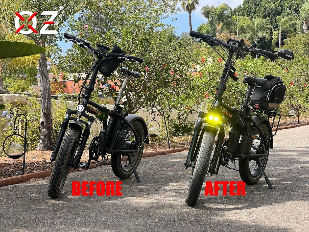 E-bike High Output LED Head light fits rad power bikes mini rover expand runner