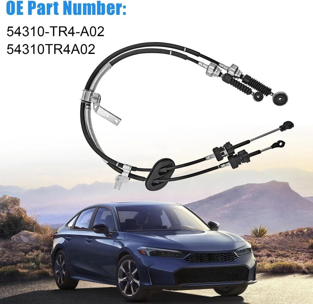 54310-TR4-A02 Shifter Cables Compatible With Honda Civic Si 2.4L L4 2012 2013 20