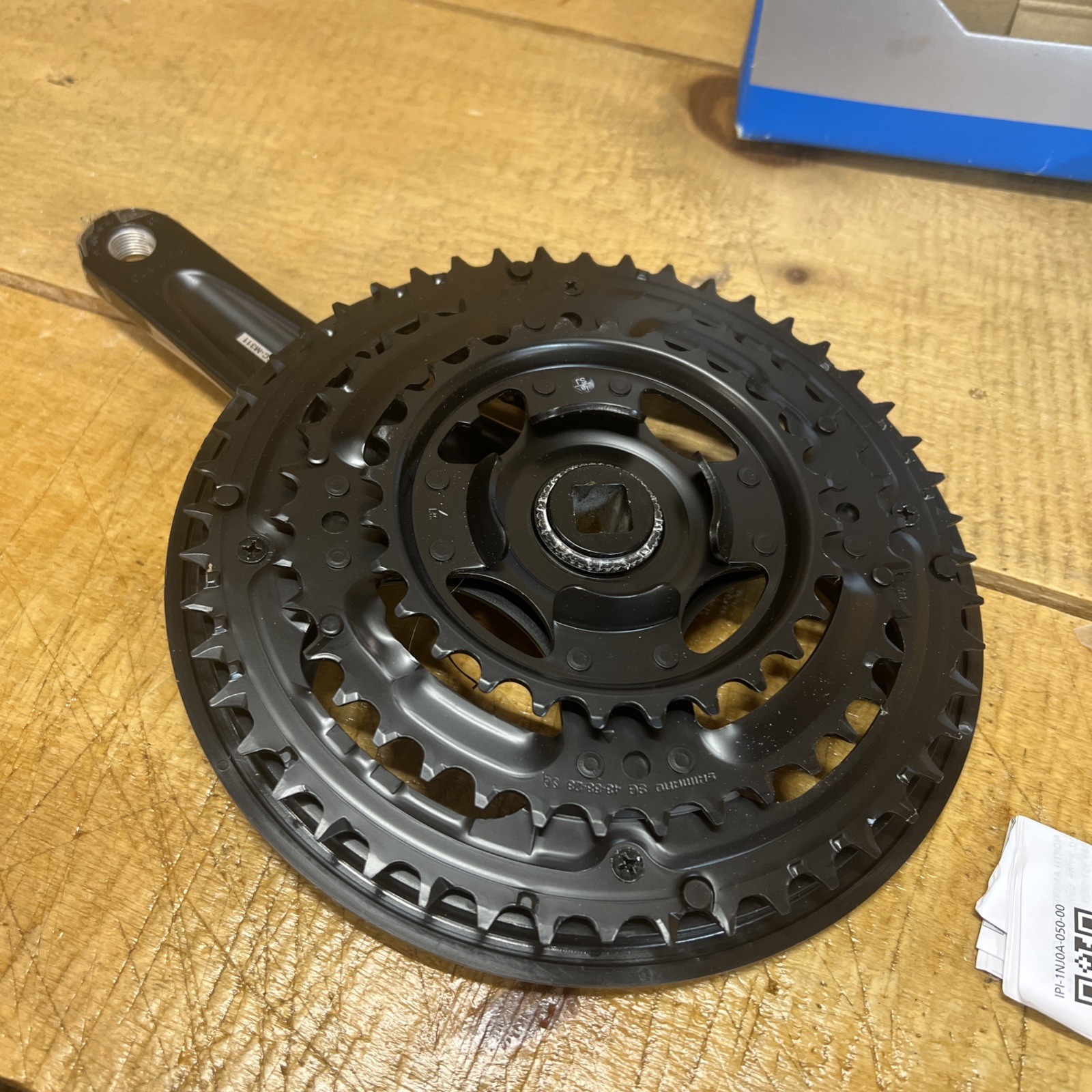 Shimano Altus FC-M311 Crankset 175mm 7/8-Speed 48/38/28t Riveted Black