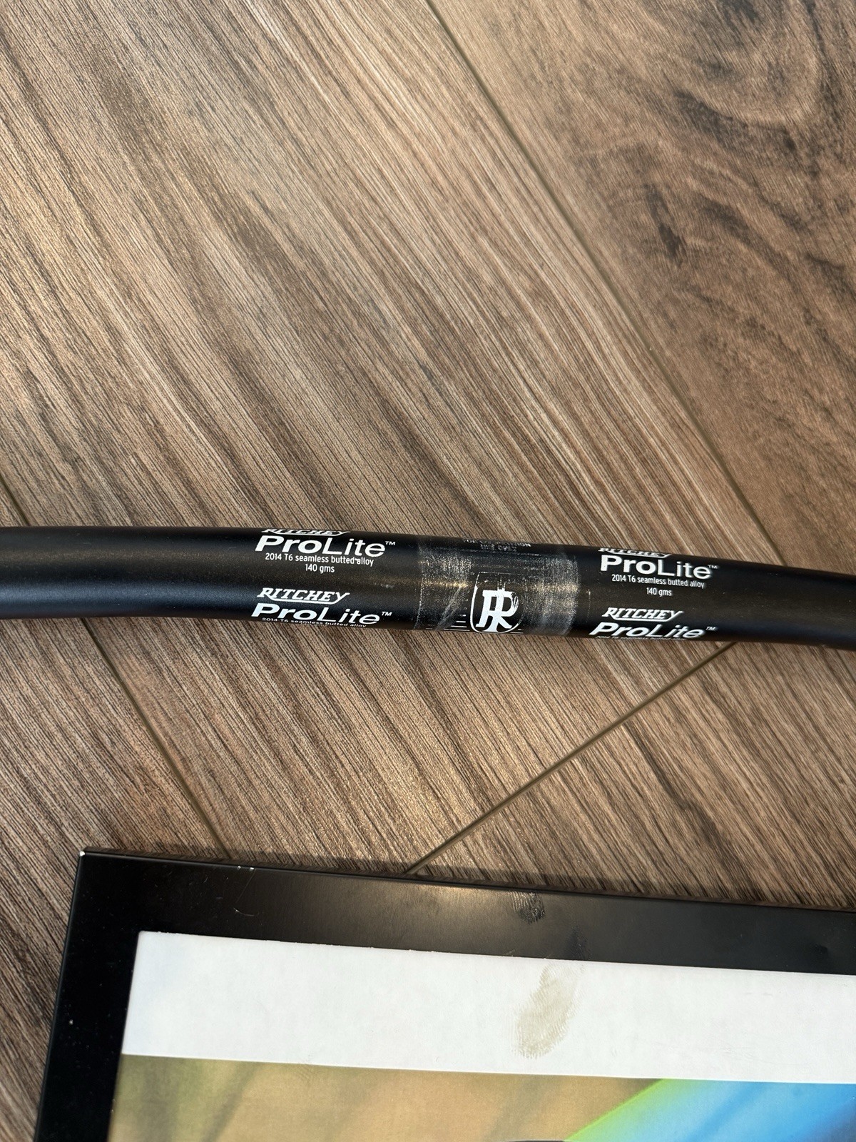 Vintage Ritchey Prolite Handlebar Alloy Black Flat Bar Aluminum 25.4 x 570mm Unc