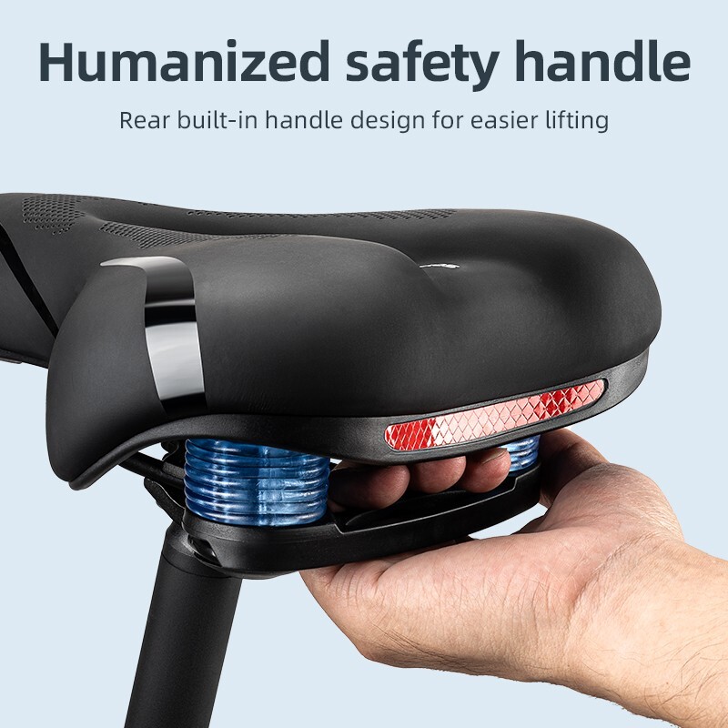 Bicycle Saddle Bike Comfort Wide Soft Gel Bike Seat Sporty Air Cushion Men Women