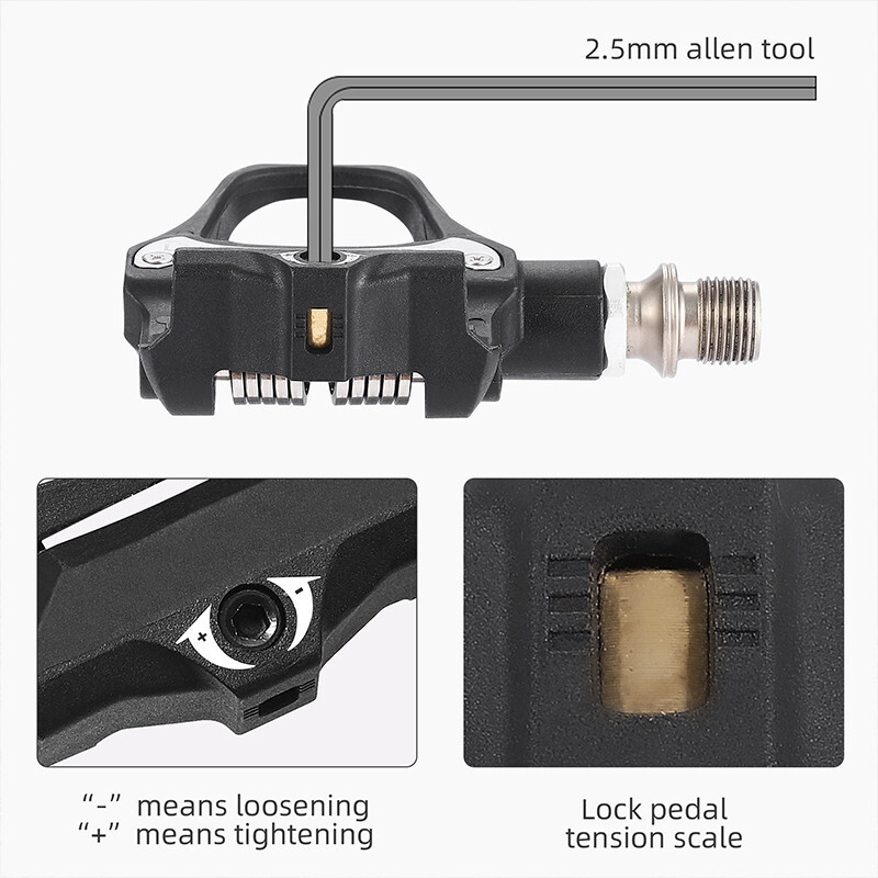 WEST BIKING Bike Flat/SPD Self-locking Pedals Cycling Cleat Sealed Bearing Pedal