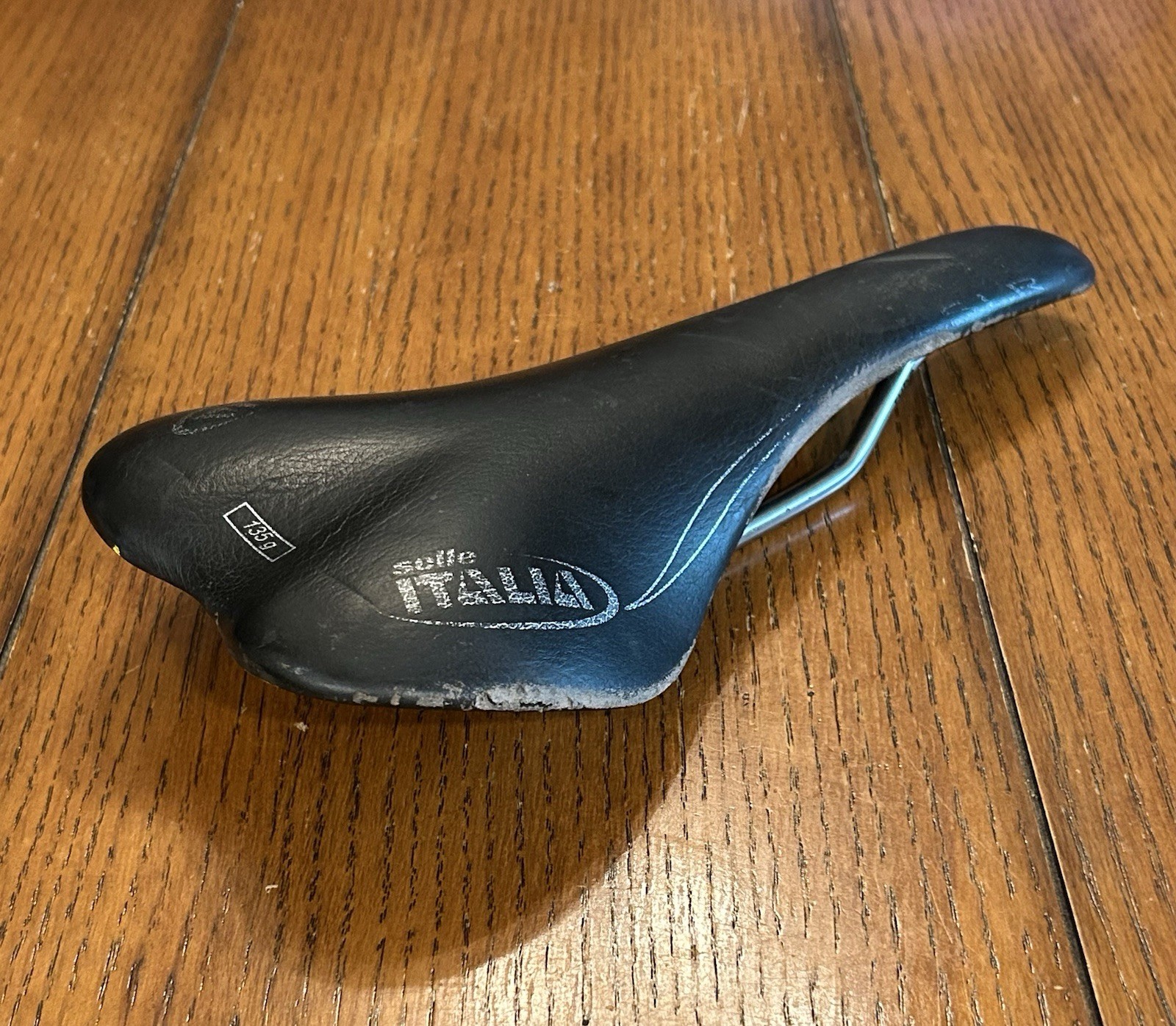 Selle Italia SLR Carbon Fiber – Leather Saddle w/ Titanium Rails – 135g – Italy