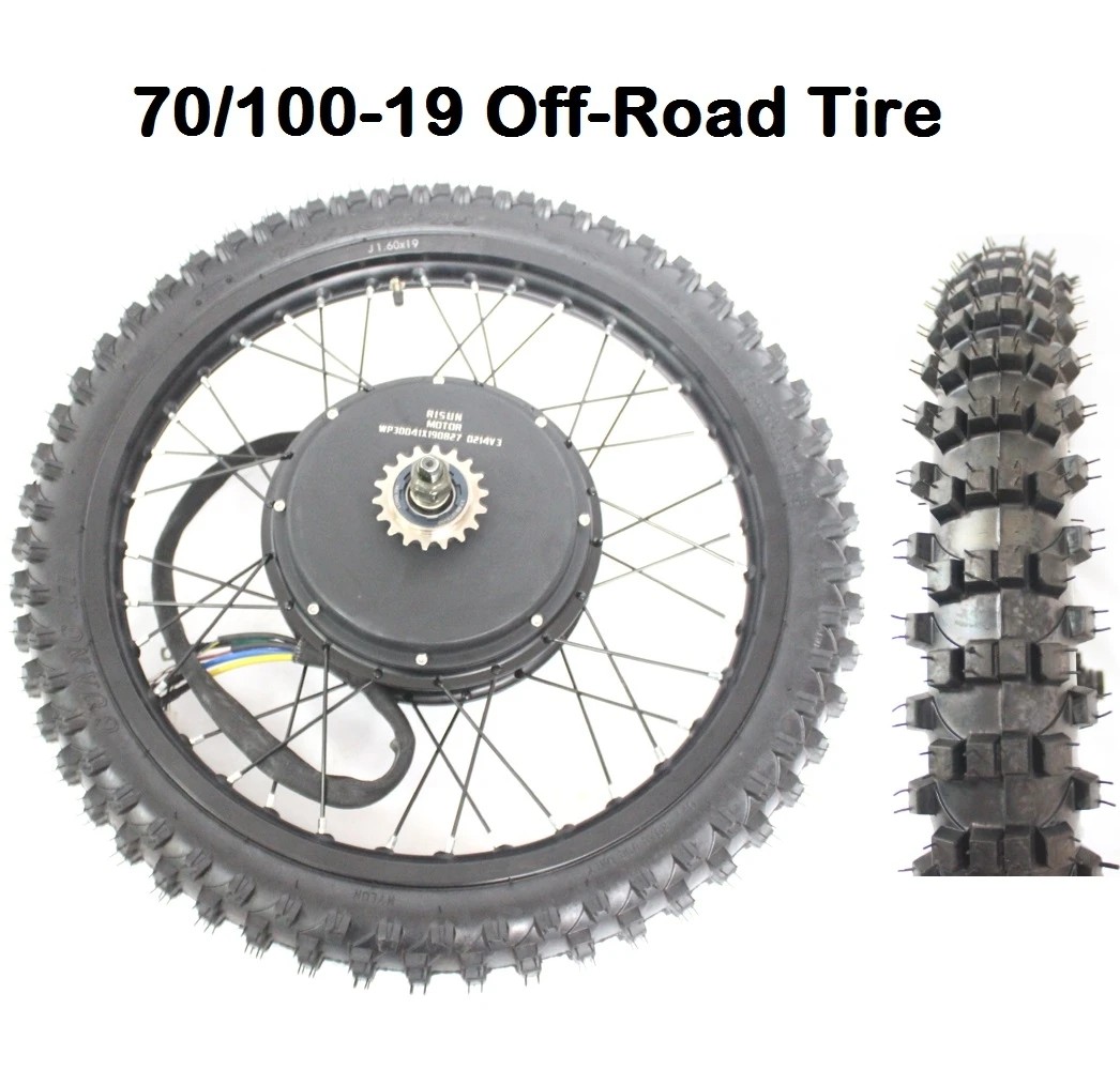 Ebike 48V-72V 3000W-5000W Motorcycle Rim Rear Wheel Only 17» 18» 19″ 21»