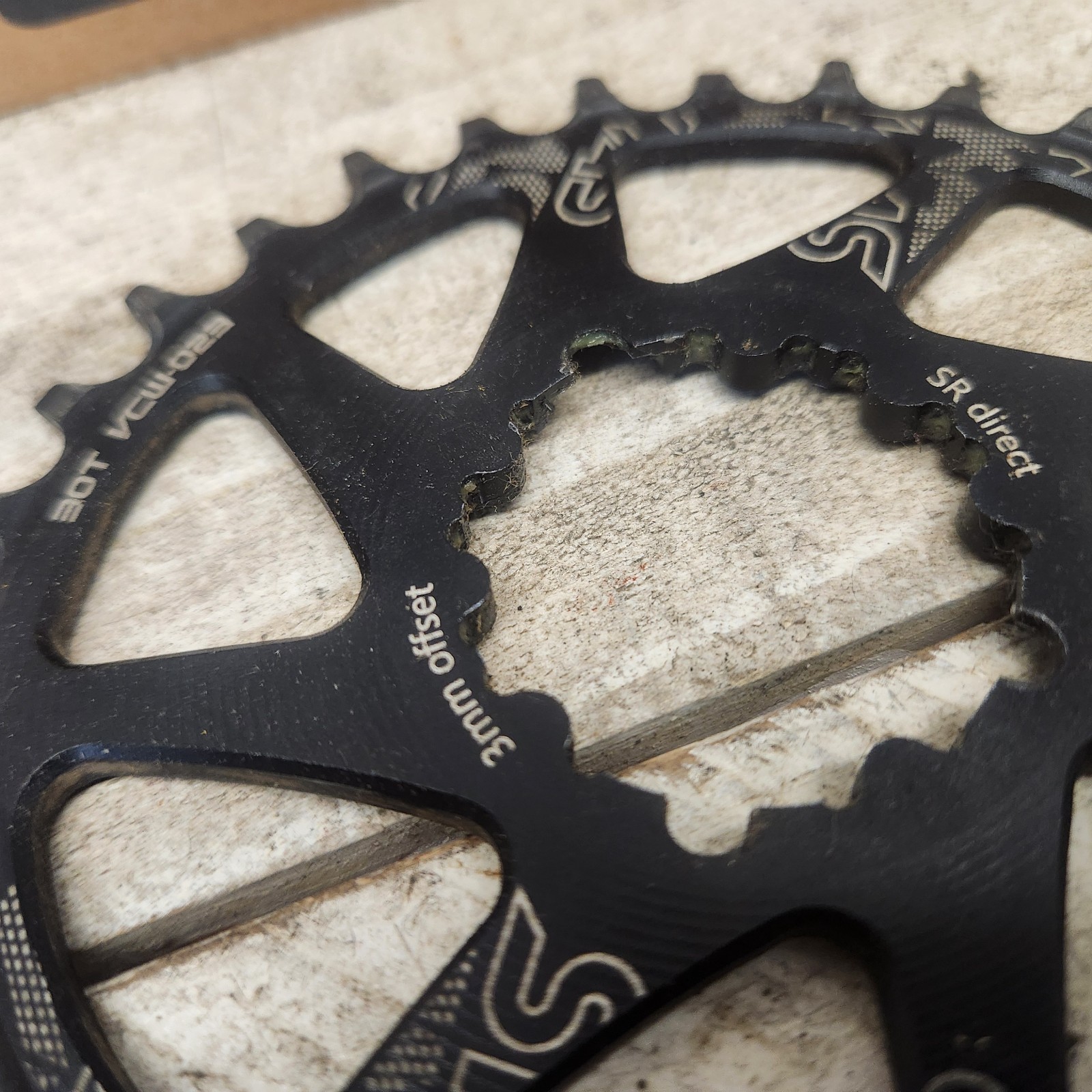 Deckas DJC 30T Direct Mount Chainring 3mm Offset SRAM GXP 7075 Alloy