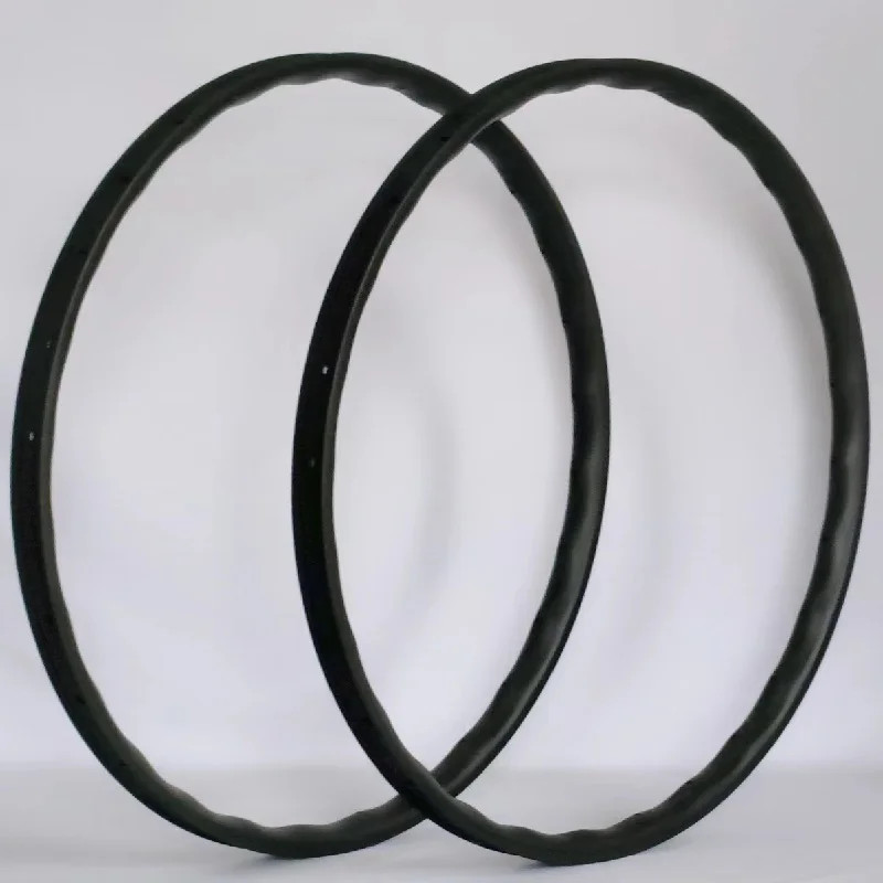 29 in Carbon Bike Rim HooklessTubeless MTB Asymmetric 29-35mm Width 23.5mm Deep