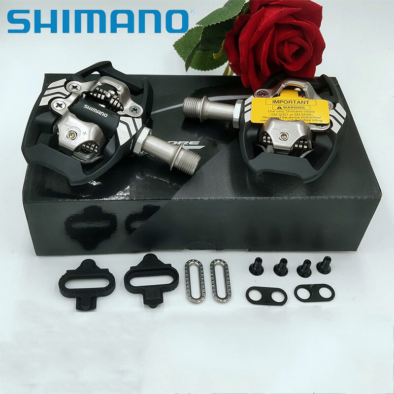 Shimano Deore XT PD-M8020 SPD MTB Trail Pedals Clipless w/ SM-SH51 PD-M8120