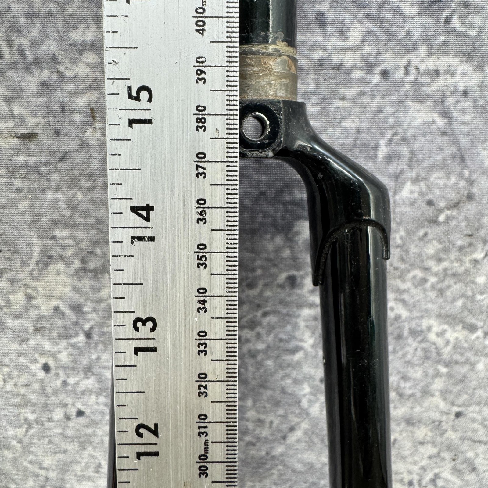 Vintage Campagnolo 700c Road Bike Fork 1 In Threaded Green Steel 6.5
