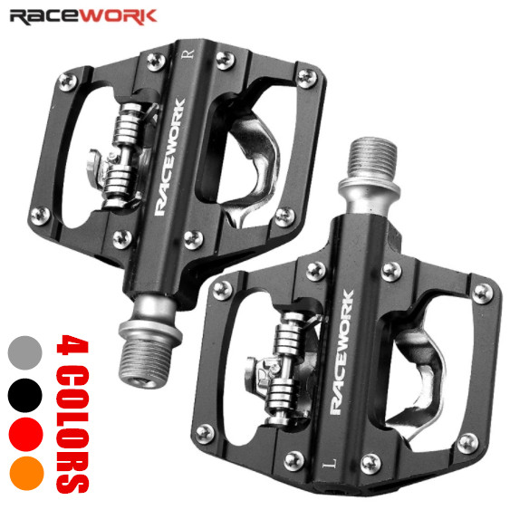 Racework Mtb Bike Pedals Self-Locking Spd Cleats Bearing Bicycle Clipless Pedals