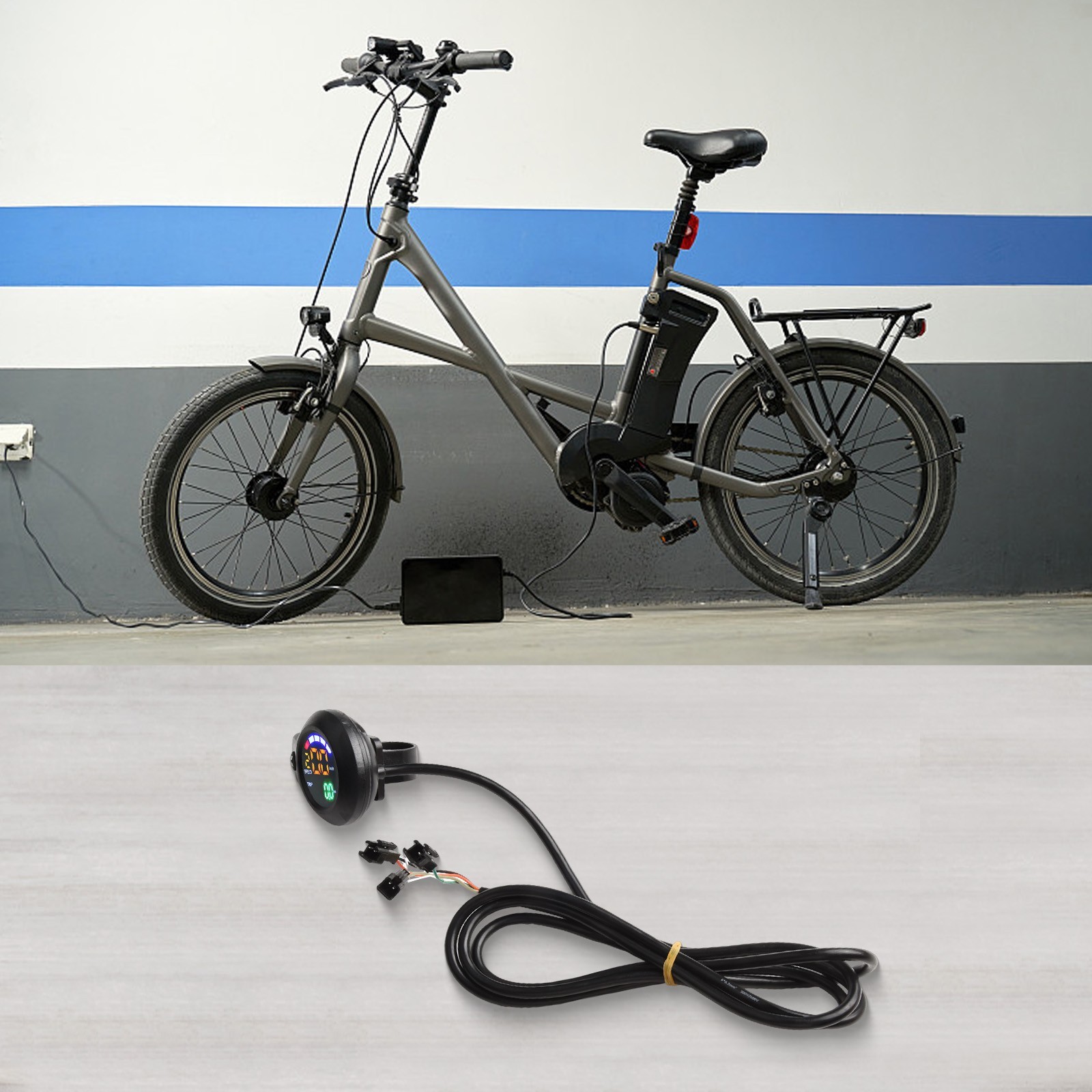ABS Material Electric Scooter Speedometer with LCD Display and Mileage Tracking