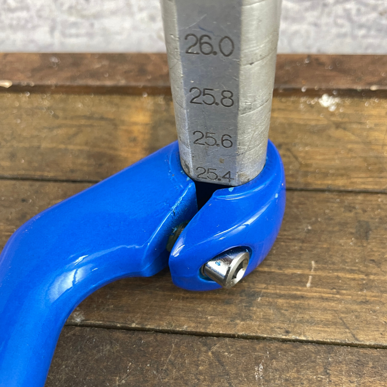Vintage Riser Stem Blue 80 mm Reach 25.4 mm Gravel Grinder Cafe 22.2 ATB MTB A3