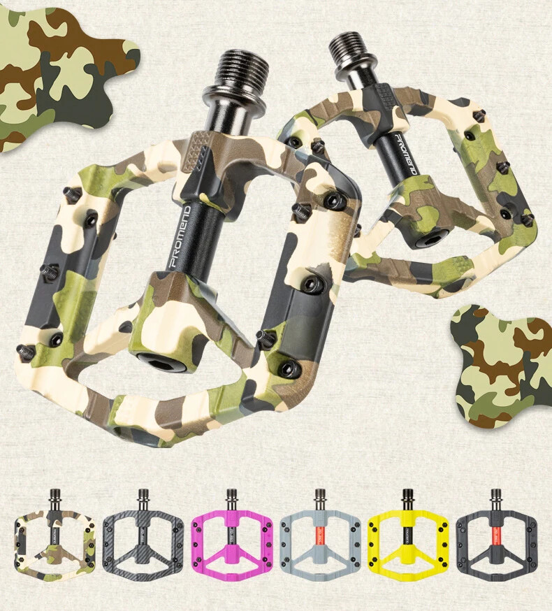 PROMEND Ultralight Nylon Bicycle Pedals 3 Bearing BMX Road MTB Bike Pedals 9/16″