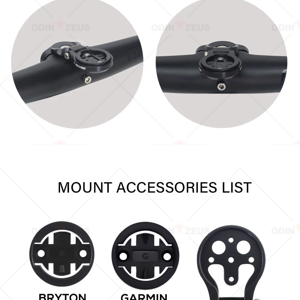 Carbon Fiber MTB Bike Integrated Handlebar Matte 35*720mm with Computer Mount