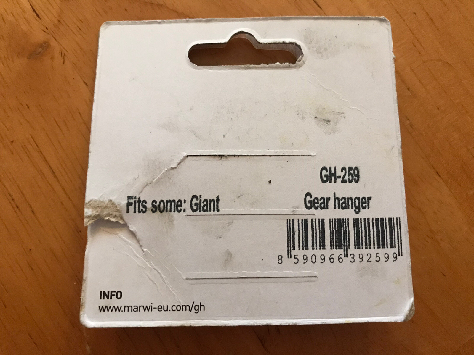 Union GH-259 Derailleur Hanger for Giant Bikes Mech
