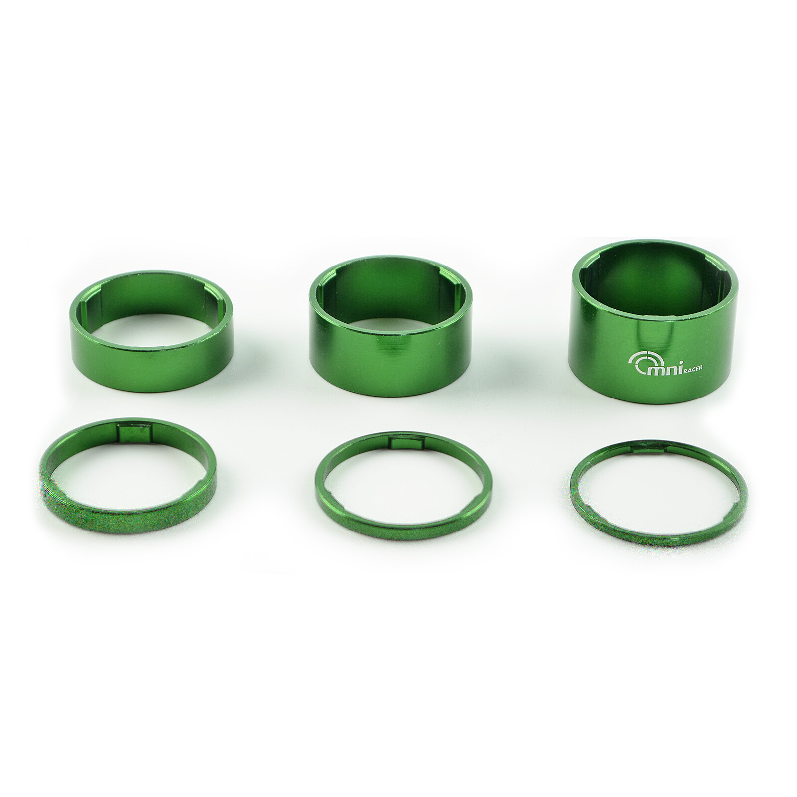 1-1/8″ OMNI Racer WORLDS LIGHTEST Alloy Headset Spacer Set 2,3,5,10,15,20mmGREEN