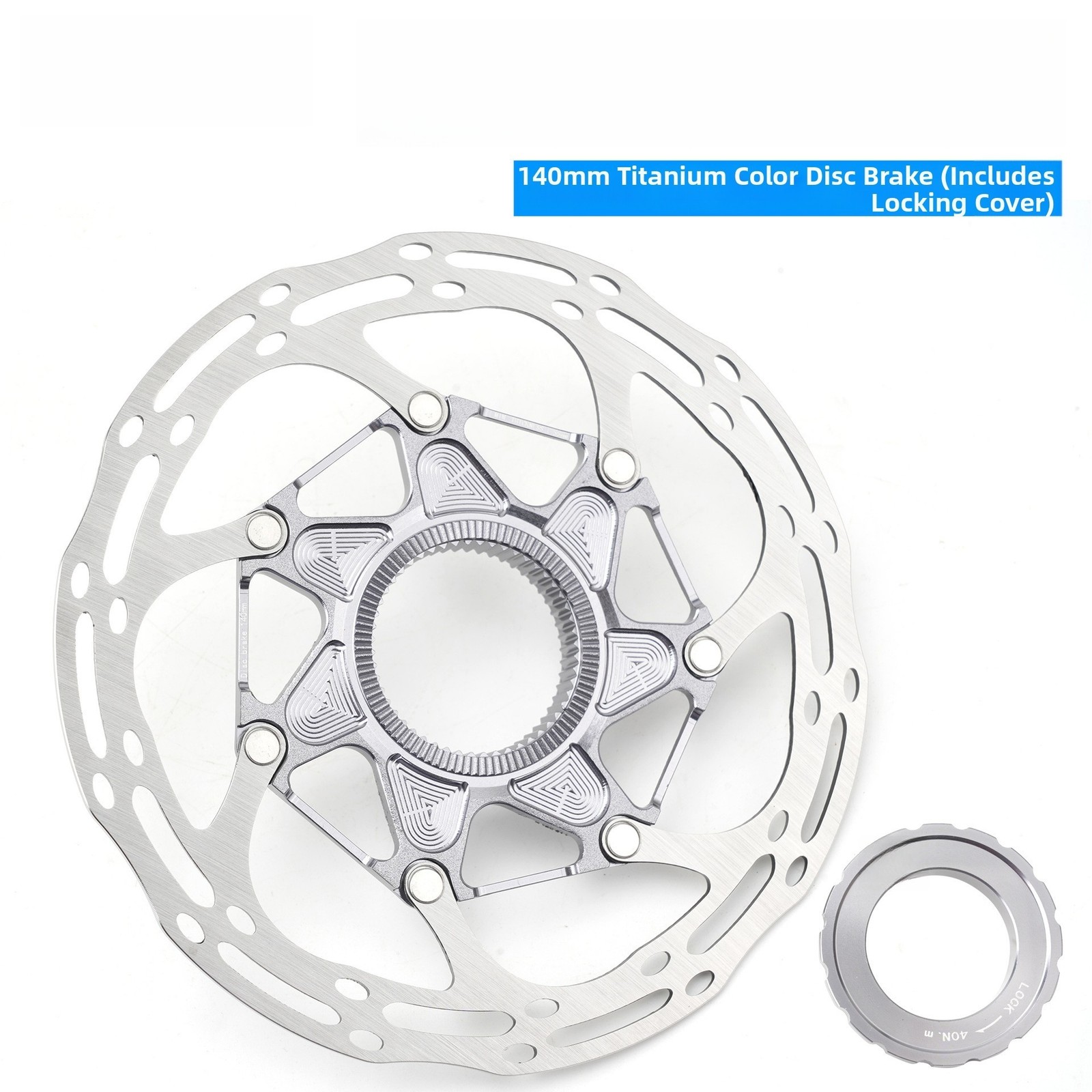 7075 Aluminum Alloy Centerlock Disc Brake For Rotor for Bike 140mm 160mm