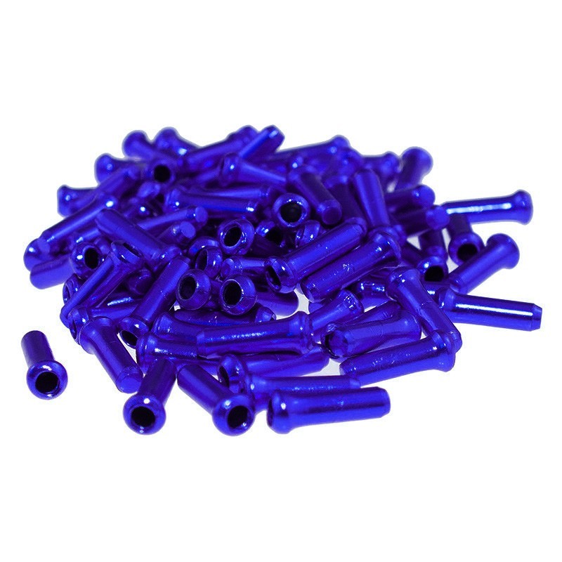 1.1cm*0.3cm Cable End Cap 100Pcs/Set Shift Brake Gear Tip Ferrules Aluminum New