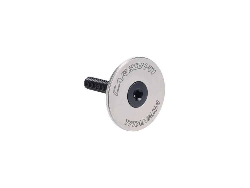Carbon-Ti, X-Cap, Titanium 1 1/8″ Stem Cap & AL7075-T6 Bolt