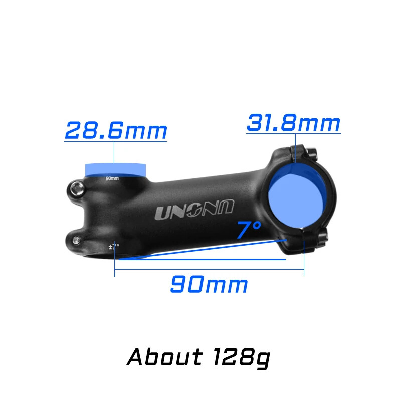 7/17 Degree MTB Road Bicycle Stem 31.8mm 60-130mm Bicycle Power Parts