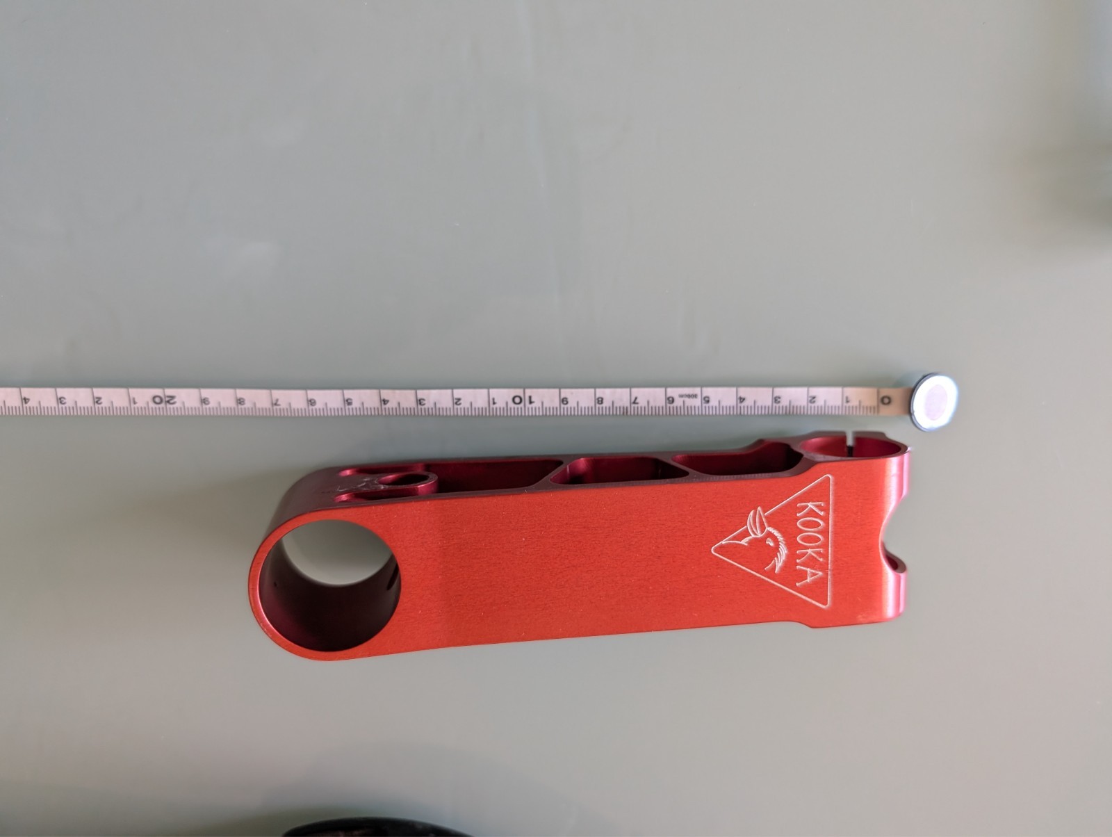 Vintage Kooka Billet Anodized Red Stem Rare CNC 90s MTB 130-135mm