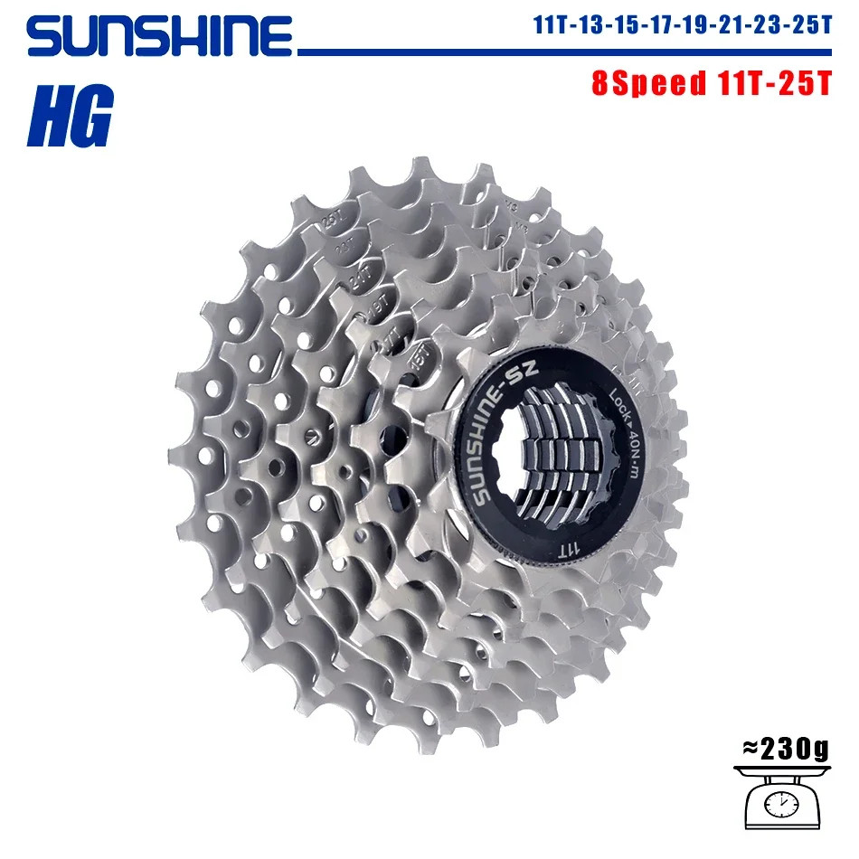 SUNSHINE Road Bike Cassette Bicycle Freewheel 8/9/10/11/12 Speed 23/25/28/32/34/