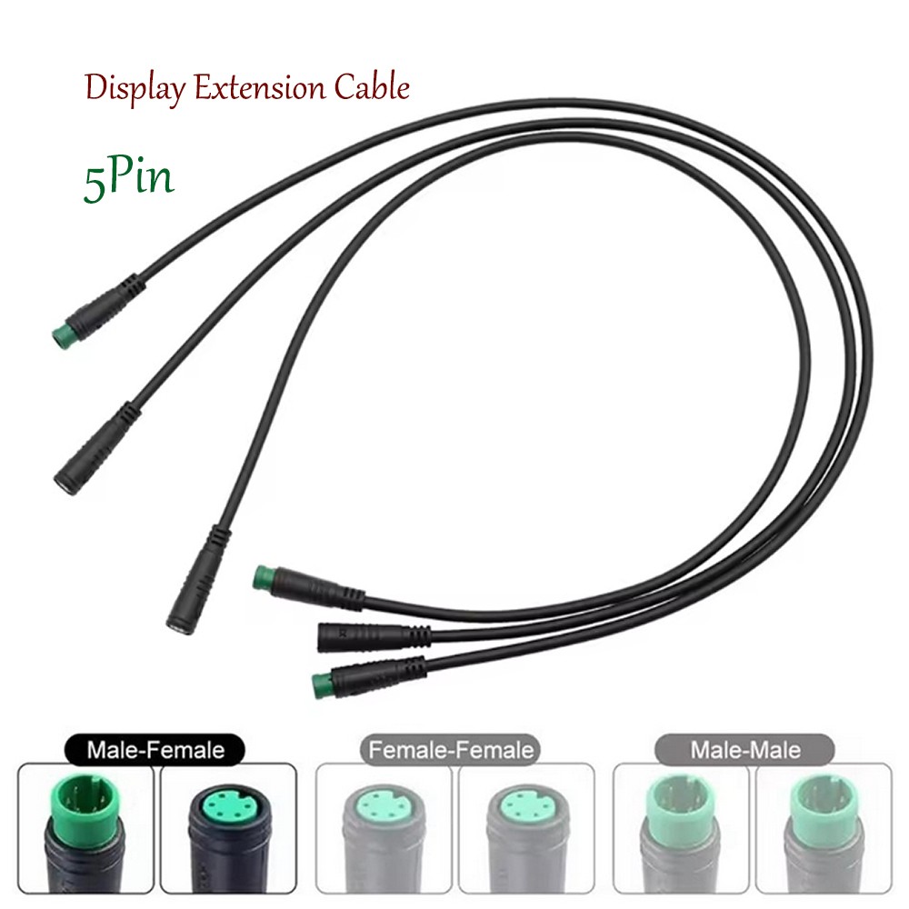 E-bike Extension Cable 5pin Female/Male to Female/Male for Display signal cable