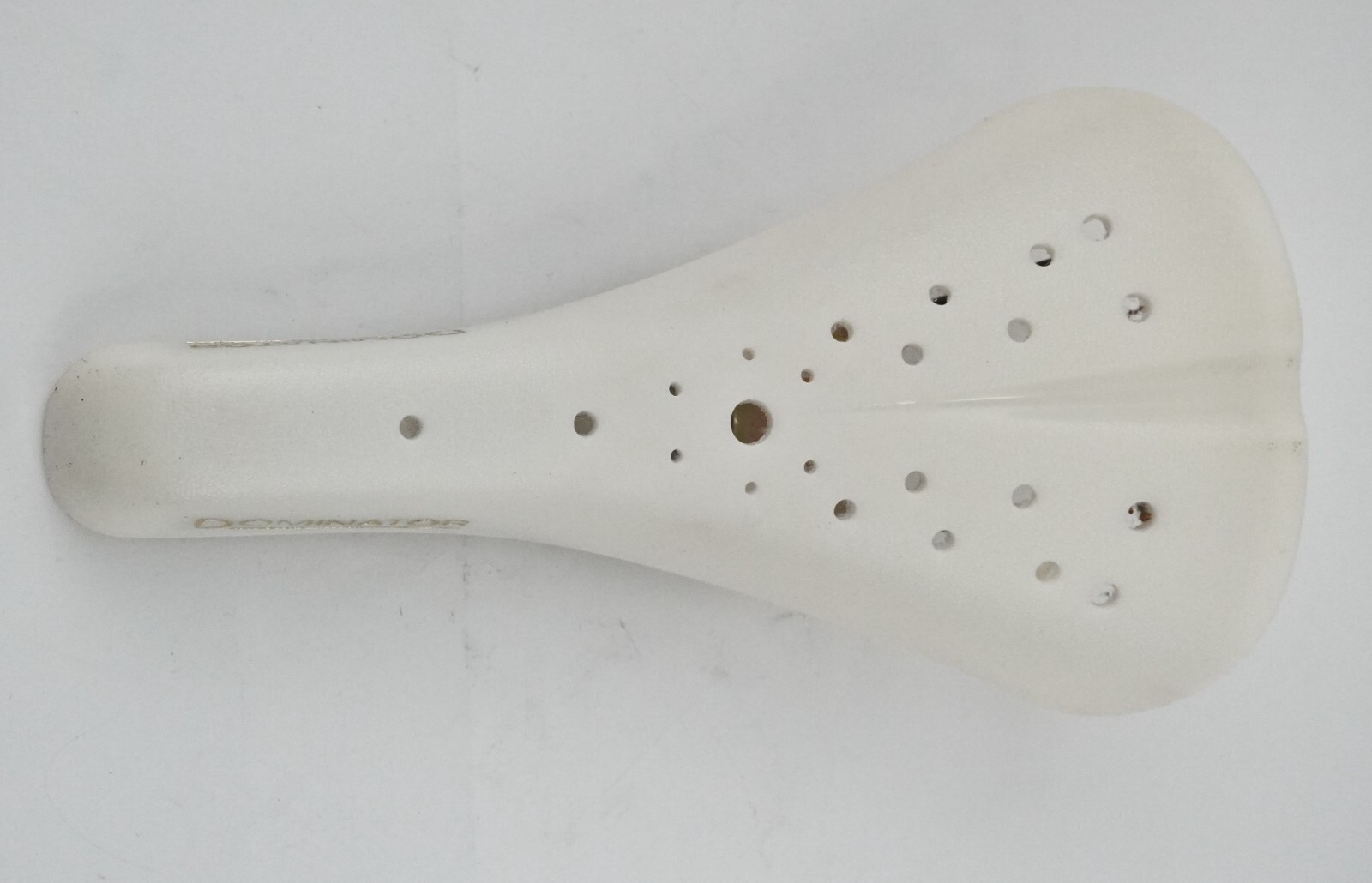 Vintage BMX Viscount Dominator 2166 White Plastic Seat Saddle Freestyle, NOS NEW