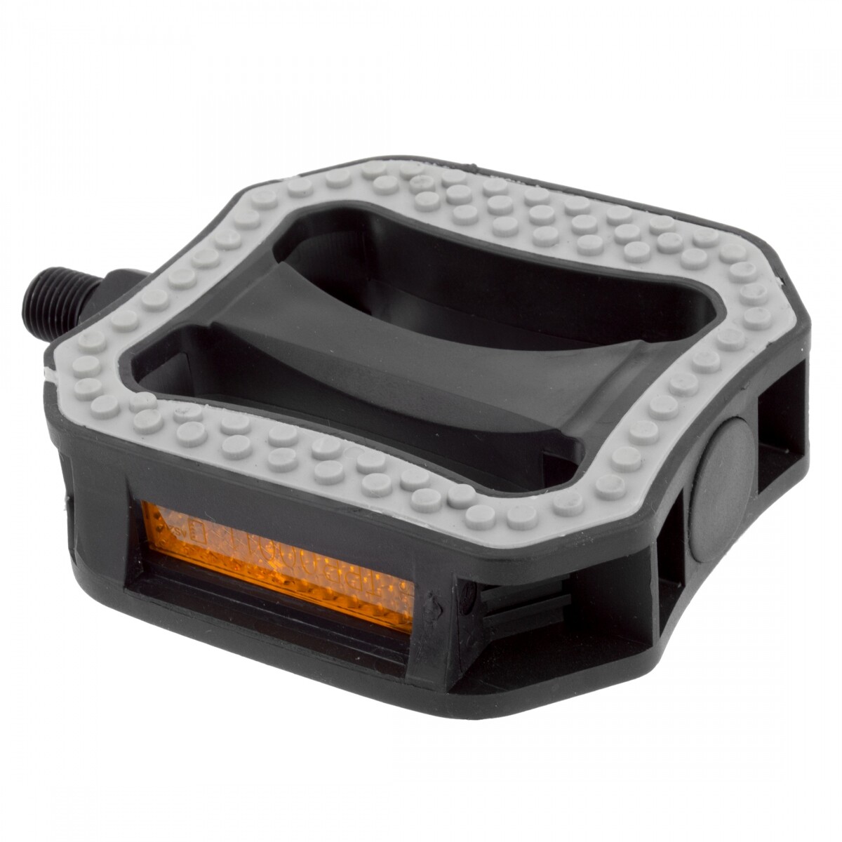 Sunlite Comfort Grip ABS Pedals 1/2″ Resin Body Non-Slip Rubber Surface Blk/Grey
