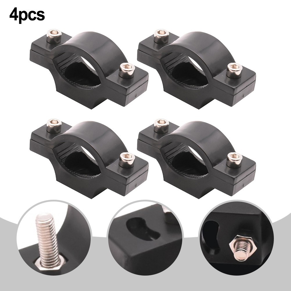 Modern and Functional Electric Bicycle Light Mounting Clamps Pack of 4