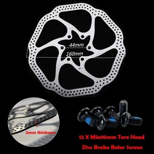 Bike Disc Brake Kit, Including Front and Rear Caliper, 160Mm Rotor, Mechanic Too