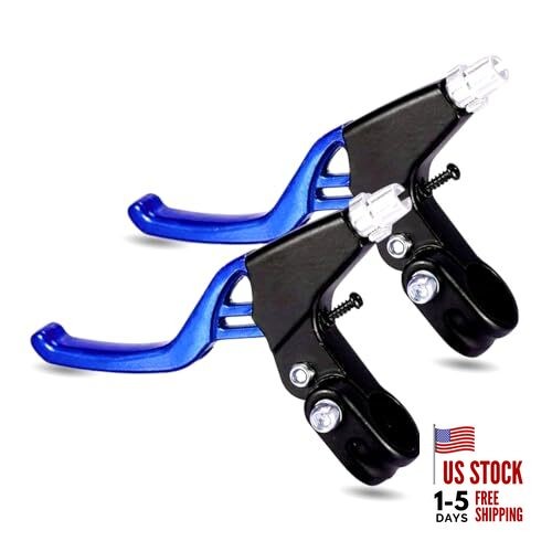 1 Pair Bicycle Brake levers, 2pcs Aluminium Alloy Bike Brake Handle Blue