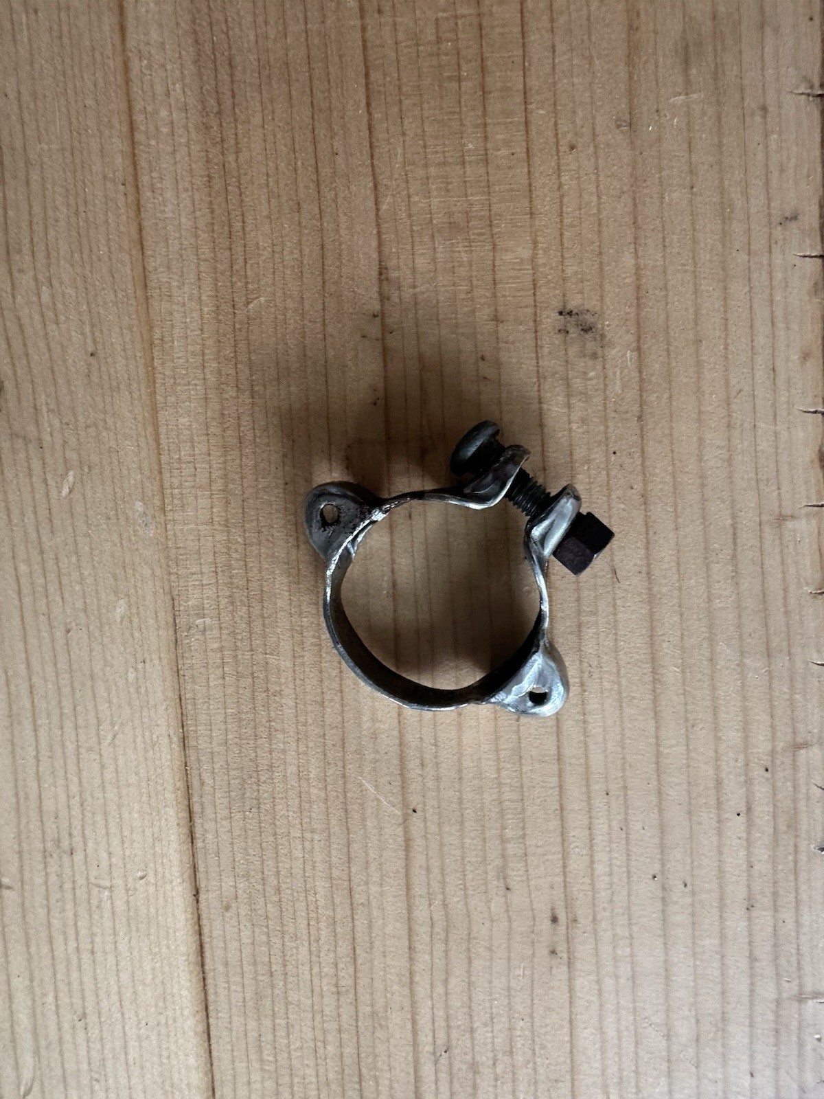 Vintage SunTour Downtube Shifter Cable Guide CLamp 28.6mm Silver Road Chrome