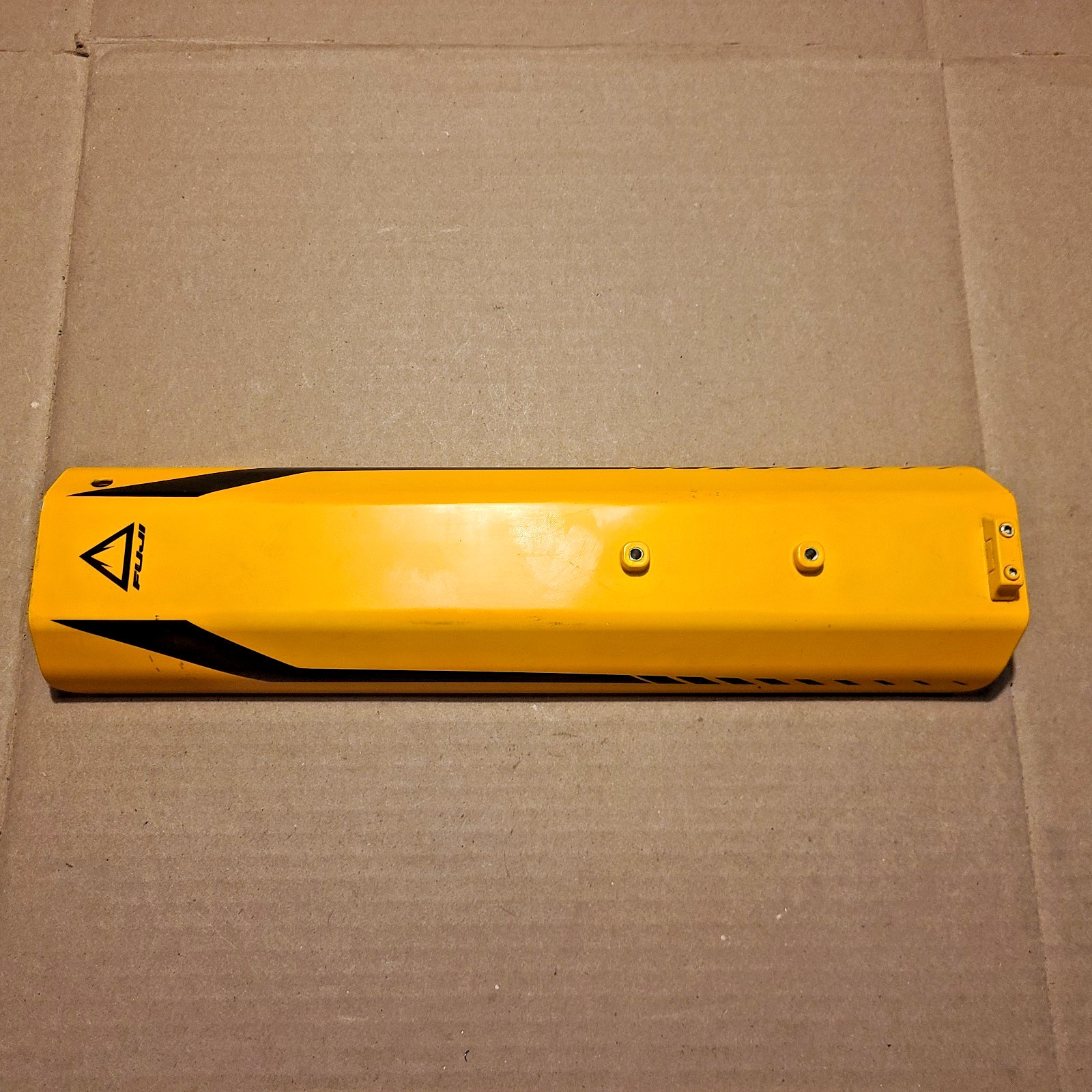 Fuji / Fazua Ride 50 E-Bike Downtube Battery Cover Storage Plate Yellow/Black