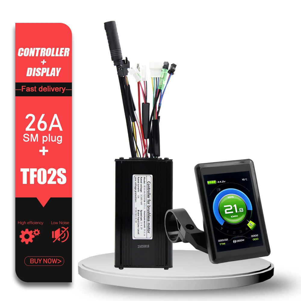 E-bike Controller 36V 48V 52V 26A Waterproof Sinewave Controller 500W 750W