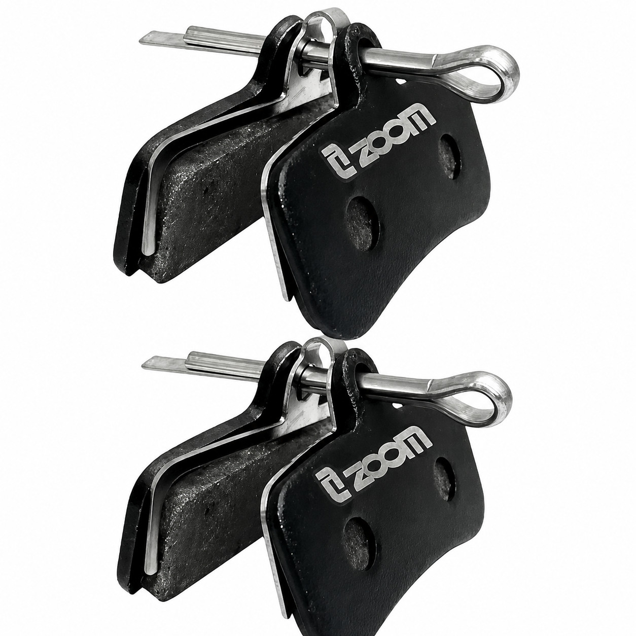 ZOOM HB876 HB876E 4 Piston Brake Pads Semi-Metallic Shimano D02S D03S Tektro TRP