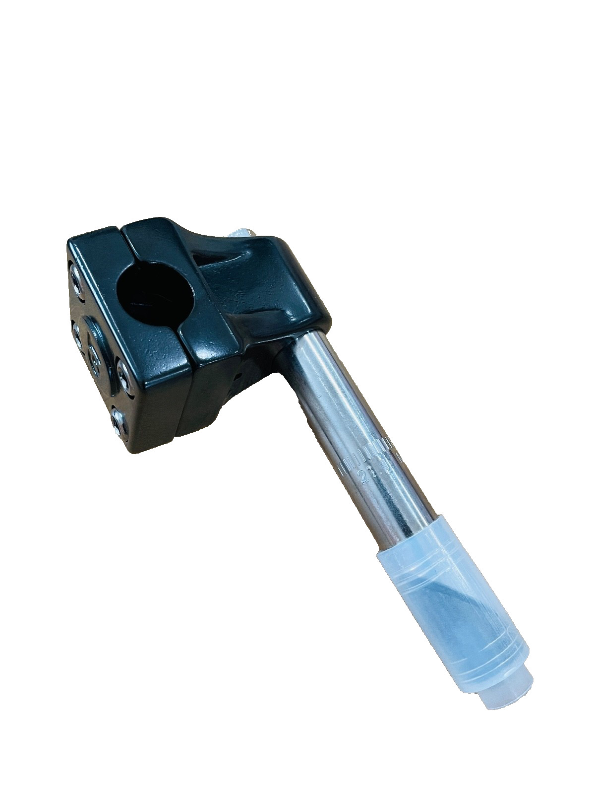 GT GYRO GOOSENECK MALLET STEM 21.1MM BLACK BIKE BICYCLE SILVER REPOP