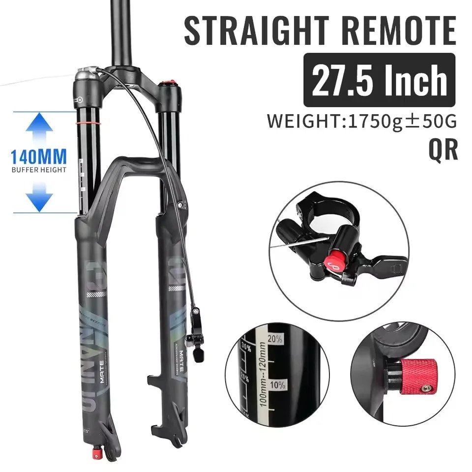 26/27.5/29er MTB BicycleRebound Adjust Lockout Boost Air Fork 120/140mm Travel