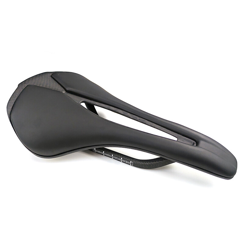 Carbon Fiber Saddle Leather Mountian Road Bike Seat 7×9 Oval Rail 250*140mm 115g