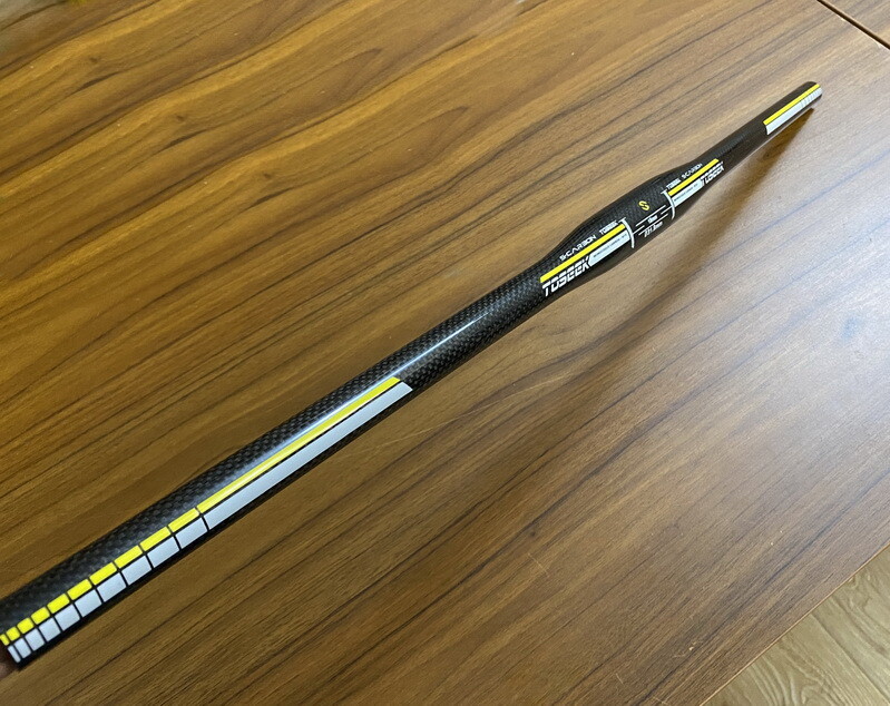 Carbon 3K MTB XC Road Bike Flat bar Bicycle Handlebar 31.8*580-640mm Yellow