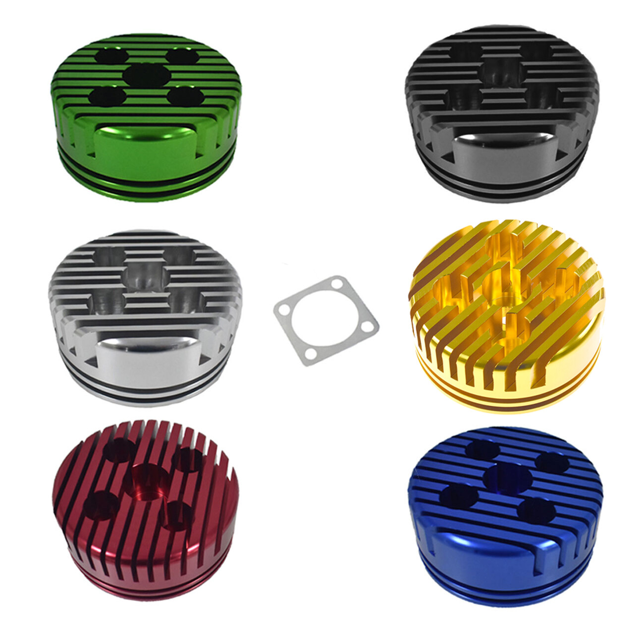 CNC Black Cylinder Head For Racing 66cc/80cc Engine Motorized Bike Bicycle
