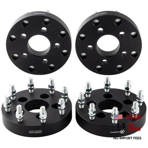 Black Forged 5×4.5 to 8×6.5 Wheel Adapters 1.5 Inch 14×1.5 1.5 Inch – Pack of 4