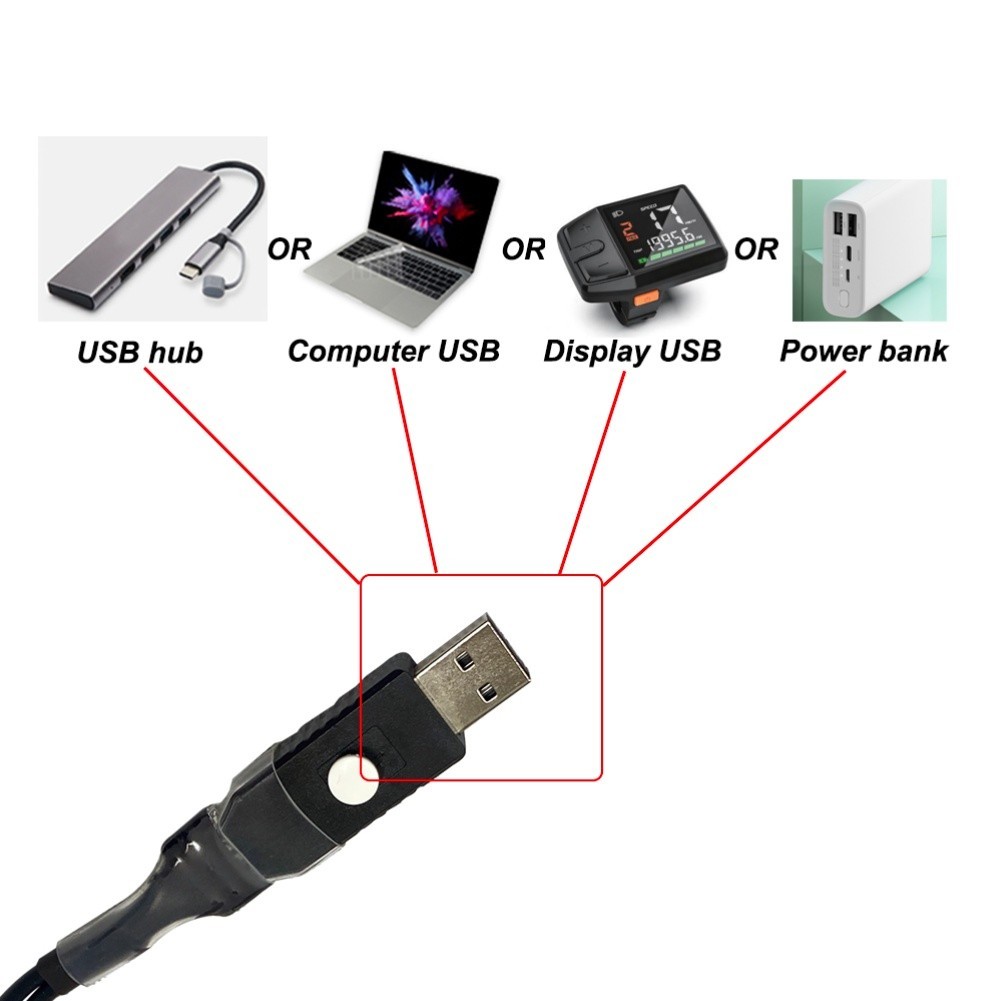 For bafang USB Programming Cable for CAN Bus Motor Tuning M400 M500 M620