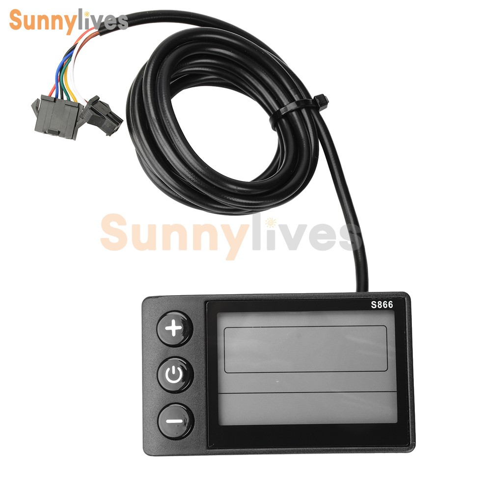 36V 48V 64V 40A 30A 20A Brushless Motor Controller E-Bike S866 LCD Display Meter