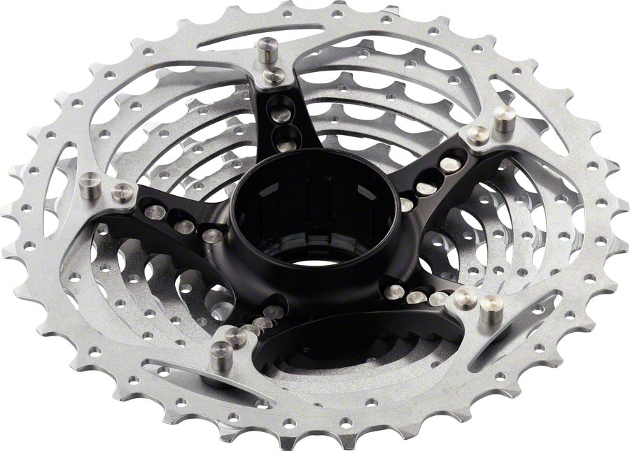 Shimano Deore XT CS-M770 Cassette – 9 Speed, 11-34t, Silver