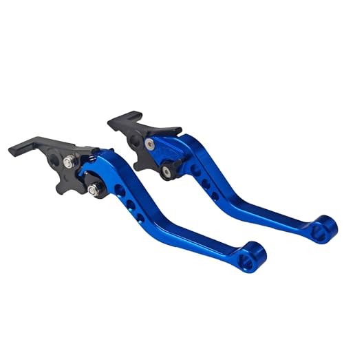 1 Pair 22mm 7/8″ CNC Aluminum Motorcycle Clutch Disc Brake Lever Handles, Blue