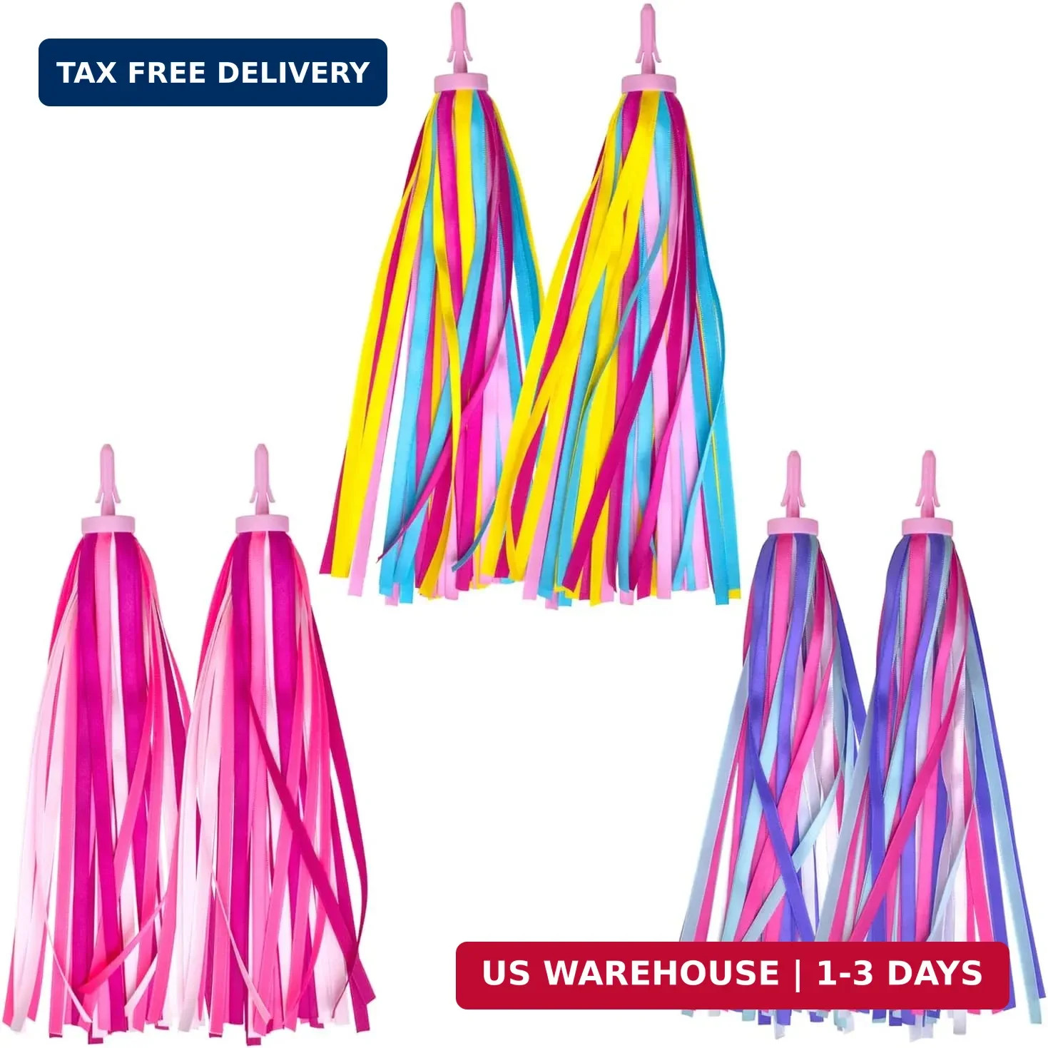 Bike Streamers Kid’s Bike Tassels Bicycle Handlebar Streamers Colorful Ribbon St