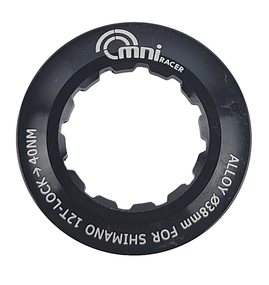 OMNI Racer Worlds Lightest Cassette Lockring Fits Sram, Shimano: 12/13T BLACK