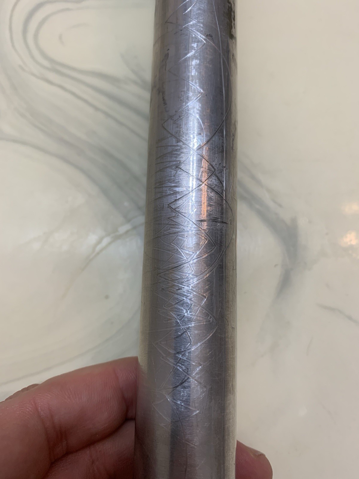 Vtg 1990s 27.2 American Classic Seatpost 20mm Setback Silver/Black 255mm Tilt